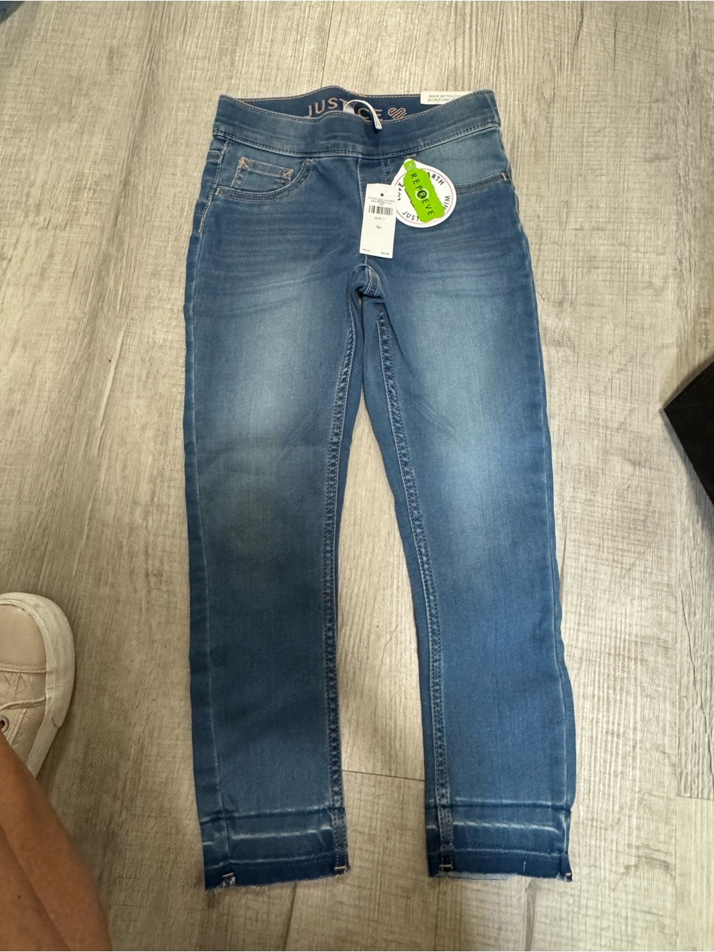 Justice Girls Medium Blue Pull-On Jeggings